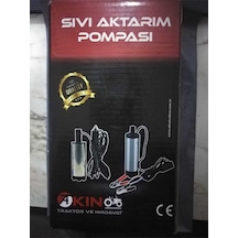 12 Volt Büyük Tip Sıvı Aktarım Pompası Akü Bağlantılı