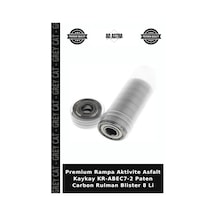 Premium Rampa Aktivite Asfalt Kaykay Kr-abec7-2 Paten Carbon Rulman Blister 8 Li Çok Renkli