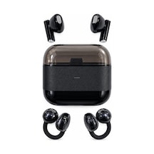 Kablosuz Bluetooth Kulaklık 2 Si 1 Arada Klipsli Kulak İçi 4 Lü Siyah - Lisinya