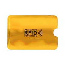 Temassız Kredi Banka Kimlik Kartı Koruyucu Kılıf Hırsızlık Önleyici Rfid Nfc Antistatik Aluminyum Metalize Poşe