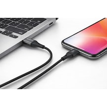 Usb A-type C, 2metre, 3.1a Hızlı Şarj Kablosu, Wahoo 1ad X 2metre Siyah
