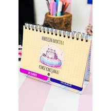 Özel Tasarımlı Yeni Nesil Masa Üstü Planner 2 Sayfa Sticker Kimse Karışamaz