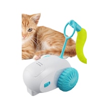 Şarjlı Robot Kedi Oyuncağı Hareketli Eğlenceli Evcil Hayvan Egzersiz Spor Oyuncağı