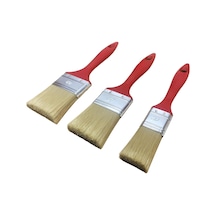 3 Lü Boya Ve Badana Kestirme Fırçası Seti 4/6/8 Cm, Ergonomik Saplı Duvar, Kenar, Köşe, Kapı