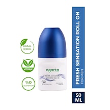 Agarta Fresh Sensation Ter kokusu Önleyici 24 Saat Etkili Beyazlatıcı Erkek Roll-On Deodorant 50 ML﻿﻿