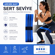 Voltrike Lab-3000 Profesyonel Aerobic Bant- Direnç Bandı Sert Mavi Renk