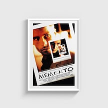 Memento 2000 Film Posteri Tablo Çerçeveli Poster Duvar Dekorasyonu Beyaz Çerçeveli Tablo Beyaz Çerçeveli Tablo Dn11d317beyaz