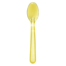 Tatlı-dondurma Kaşığı Sarı Transparan 12,5cm - 50 Adet
