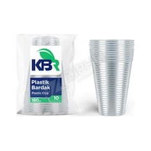 3 Adet Kbr Plastik Bardak 180 Cc 10'lu Çok Renkli