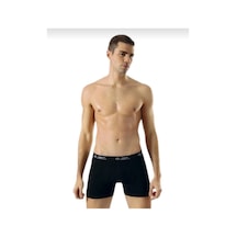 Anıt 1115 Erkek Penye Likralı Boxer 3 Adet Siyah