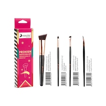 Nascita Premium Makyaj Fırça Seti 4 Lü Fondöten Dudak Ve Eyeliner Fırça Seti