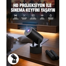 Plentifulakıllı Projeksiyon Cihazı Karaoke Mikrofonlu 1080p Android Yeni Nesil