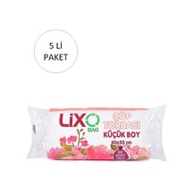 Küçük Boy Çöp Torbası 40 X 50 Cm 30 Lu Rulo X 5 Paket 150 Adet Şeffaf