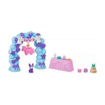 Polly Pocket Polly Doğum Günü Partisi Paketi Polly Doğum Günü Partisi Paketi, Bebek Ve Evcil Hayvan Oyun Seti, Moda Ve Yiyecek Temalı Aksesuarlar, Seyahat Oyuncağı Jcc33 Açık Ahşap