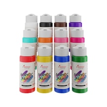 Red Rose Tüm Renkler Akrilik Boya 12'li Set 12x60 Ml 0,15 L