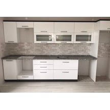 Rmr Dlgr 360 Cm Mutfak Dolabı Suntalam+Mdflam+ Hıghgloss Beyaz