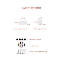 Beyaz Aksesuar Seti Tel Pano Metal Pano İçin