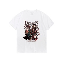 Noıssey Kırmızı Etiket Gala Demon Slayer Anime T Shirt 17095 Beyaz