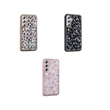 Spia Galaxy S24 Fe İle Uyumlu Kılıf Pembe Azya Taşlı Kapak Galaxy S24 Fe İle Uyumlu, Pembe 50 x 22