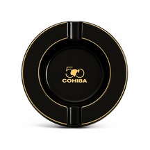 Cohiba 50. Yıl İkili Siyah Büyük Porselen Puro Küllüğü - Tr8852