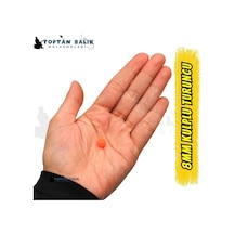 Kulplu Turuncu Sazan Balık Boncuğu 8 Mm Kulp / İç Çap: 2 Mm