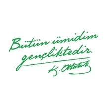 Bütün Ümidim Gençliktedir Araba Sticker 17x17 Cm Yeşil