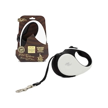 Doggie Otomatik Köpek Tasması Soft L 50 KG 5 Mt Beyaz
