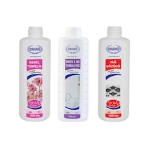 Ersağ Genel Temizlik + Banyo WC Temizleyici + Yağ Çözücü 3 x 1 L