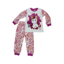 Kız Çocuk Piijama Mevsimlik %100 Pamuklu Pembe