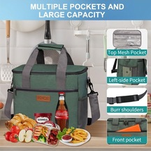 Pazly İç İçe Soğuk/sıcak Tutucu Yemek Çantası - Su Geçirmez, Hafif, Çok Amaçlı, 0.3kg, İş Ve Seyahat İçin Çok Renkli