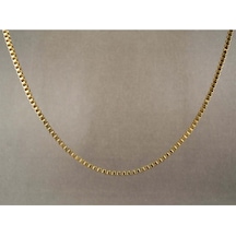 Kübik Unisex Çelik Kolye Zincir - Altın Kaplama Sevgiliye - Eşe- Babaya - Arkadaşa Kolye