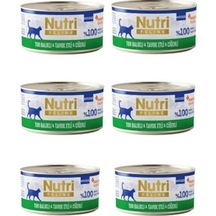 Nutri Feline Tahılsız Ton Balıklı, Tavuklu Ve Ciğerli Mousse Kedi Konservesi 70 Gr X 6 Adet - İpeksi Köpük Mama