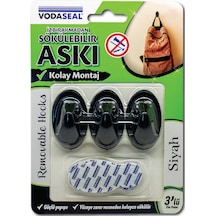 Vodaseal Sökülebilir Askı 3'lü Siyah
