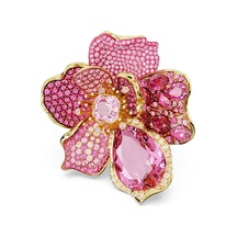 5657282 Swarovski Yüzük Florere:coctail Ring Flower Pink Gold-tone Plated Size:52