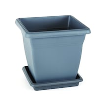 Serinova Vk04 Villa Kare Saksı No:4 Tabaklı 40 Cm, 32 Litre Antrasit Genel