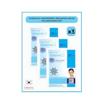 Dermal Ikra Aydınlatıcı Nemlendirici Sıkılaştırıcı Beyaz Kolajen Maske 3 x 23 G