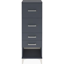 Arges Dolap 4 Çekmeceli 44x30x134 Antrasit-antrasit Antrasit