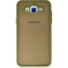 Newface Samsung Galaxy Uyumlu J7 - Kılıf Montreal Silikon - Kapak - Açık Yeşil