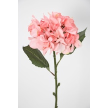 Yapay Tek Dal Pastel Ortanca Dalı 58 Cm Pembe Pembe