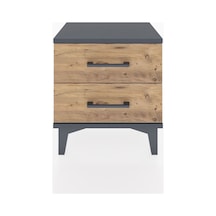 Arges Komodin 2 Çekmeceli 44x30x48 Antrasit-çam Antrasit