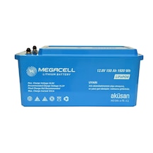 Megacell Lifepo4 12.8v 150ah Karavan/marin Abs Lityum Demir Fosfat Akü