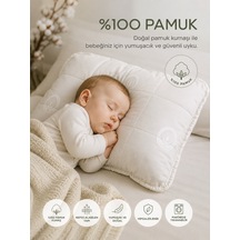 Viscolog %100 Organik Pamuk Bebek Uyku Yastığı Tela Çantalı 35x45 CM