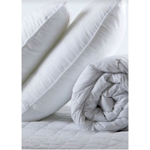 Çift Kişilik Yorgan + 2 Adet Yastık Seti 195 x 215 Beyaz