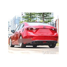 Mazda 3 2014 Çift Çıkış Parlak Siyah Difüzör Plastik Boyalı