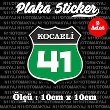 41 Kocaeli İl Şehir Plaka Sticker Futbol Spor Kulüb