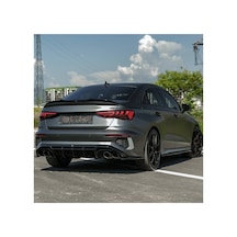 Audi A3 8y Sedan S-line 2020-2024 Arka Difüzör & Flap Seti Sportif Tampon Altı Paket