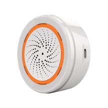 Skycity Ev Güvenliği Wifi Akıllı Alarm: 90db Ses + Flaş Işık, App Uzaktan Kontrol, Otomatik Tespit, Çoklu Cihaz Bağlantısı