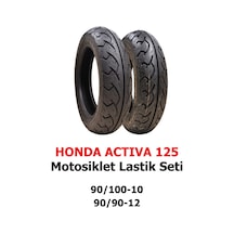 Honda Activa 125 Motosiklet Lastik Seti 90/100-10 Tl Ve 90/90-12 Tl