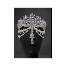 Alınlıklı Gelin,kına,nişan,söz,after,bride,party Taç Lila - 797514215 Lila