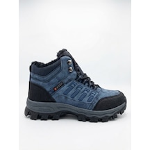 Xstep Erkek Kaymaz Taban Suya Dayanıklı İçi Kürklü Outdoor Kışlık Bot X6 Lacivert